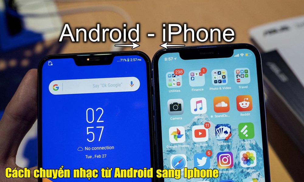 Cách chuyển nhạc từ điện thoại Android sang Iphone