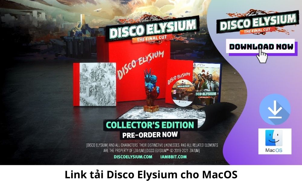 Link tải Disco Elysium cho MacOS