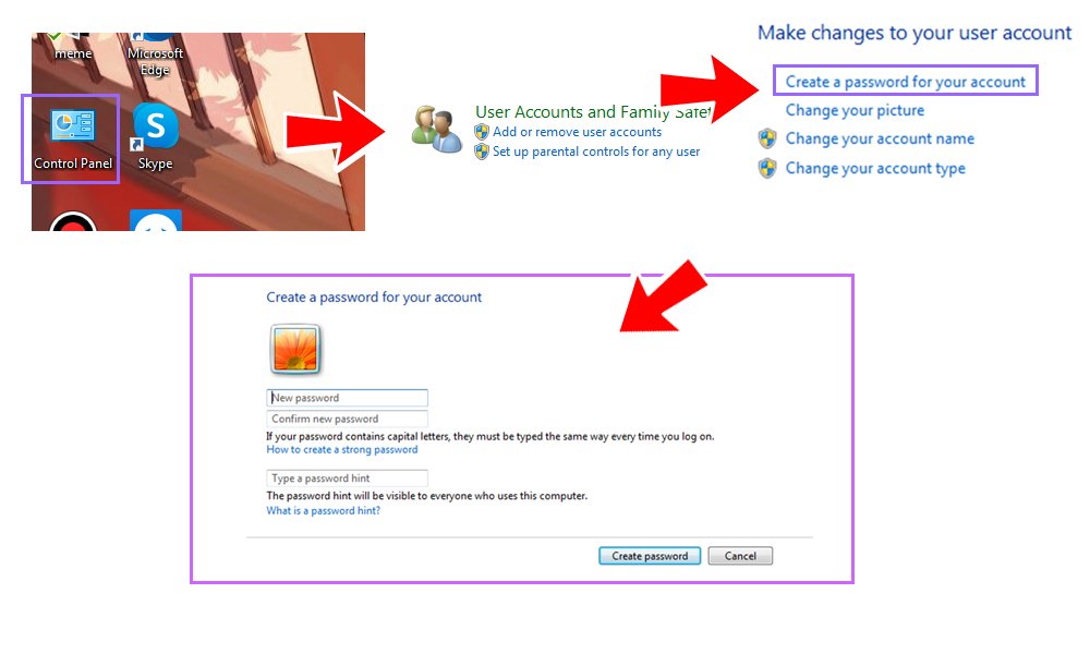 Cách đặt mật khẩu cho máy tính Windows 7
