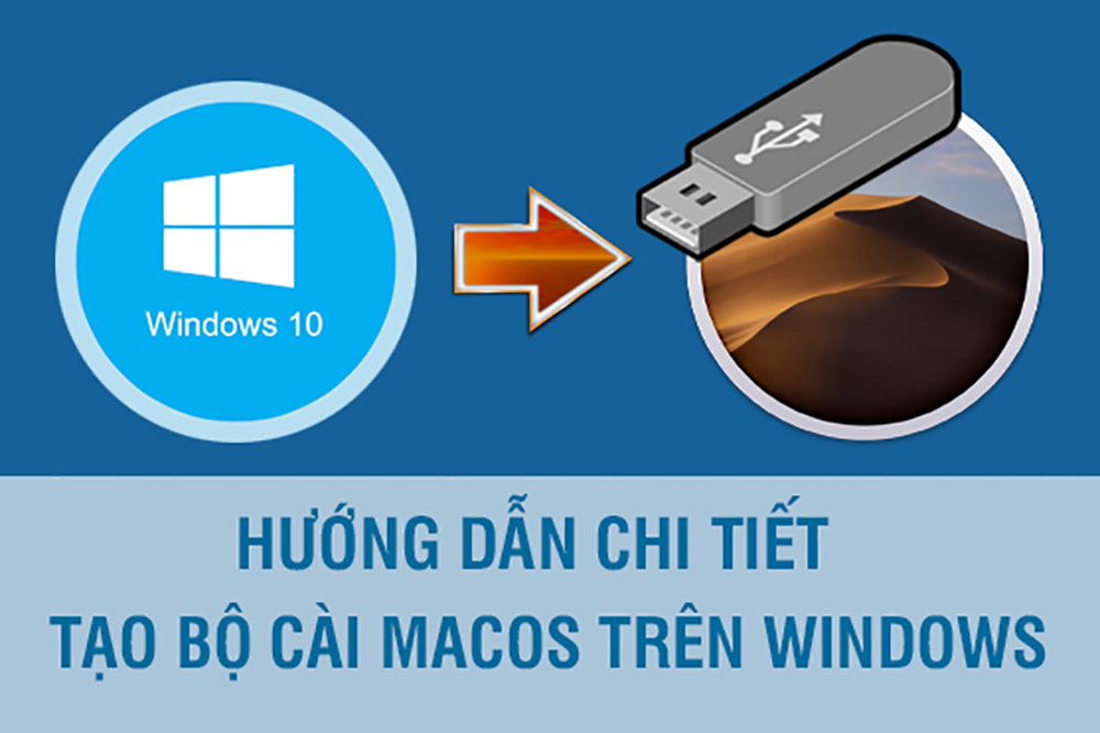 Hướng dẫn cách tạo USB cài đặt MacOS trực tiếp trên Windows
