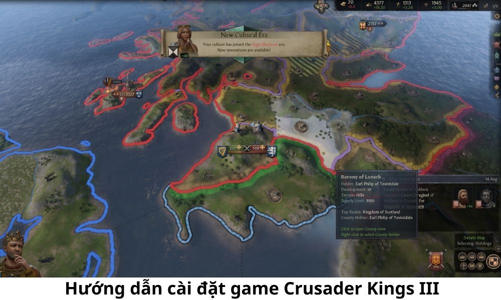 Hướng dẫn cài đặt game Crusader Kings III