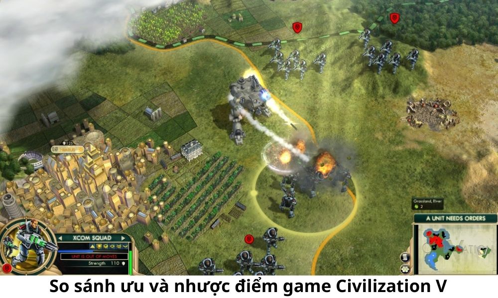 So sánh ưu và nhược điểm game Civilization V