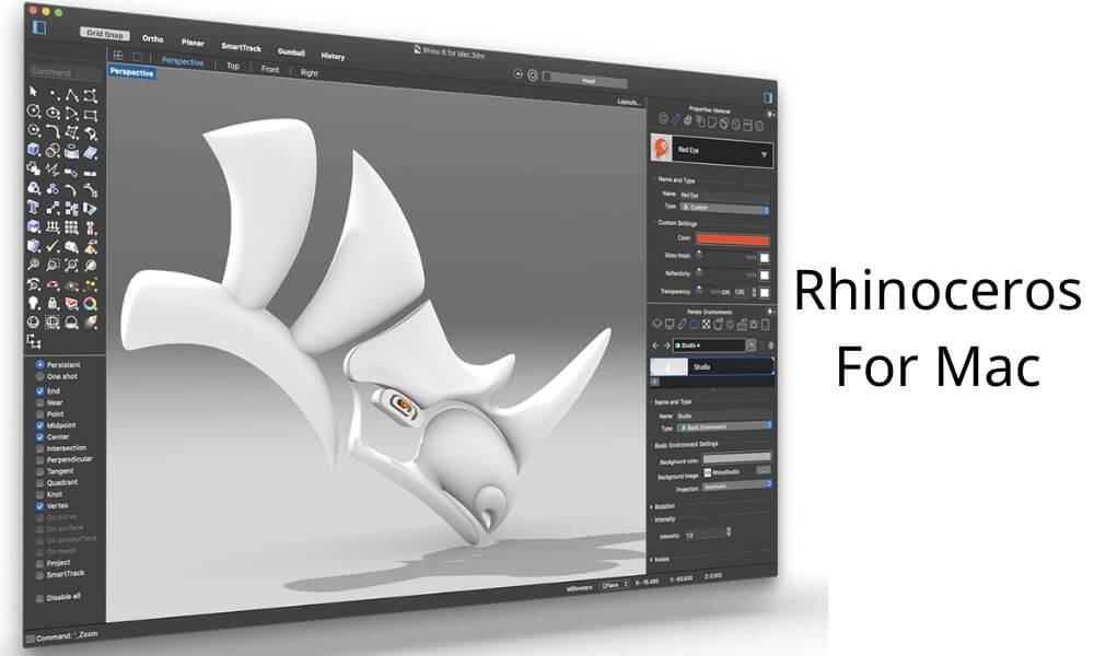 phần mềm Rhinoceros For Mac